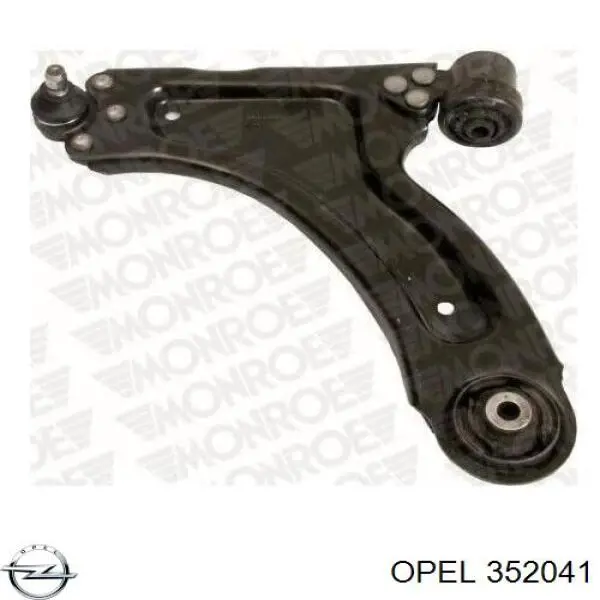 Левый рычаг передней нижней подвески Opel 352041 цена, от 61.85 USD