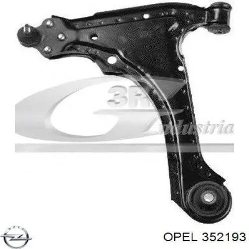 Левый рычаг передней нижней подвески Opel 352193 цена, от 39.52 USD