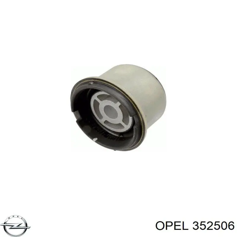 352506 Opel bloco silencioso (coxim de viga dianteira (de plataforma veicular))
