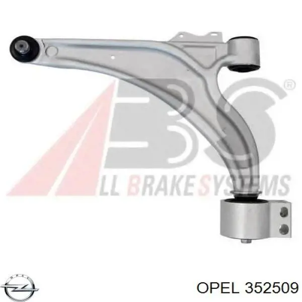 Левый рычаг передней нижней подвески Opel 352509 цена, от 81.18 USD