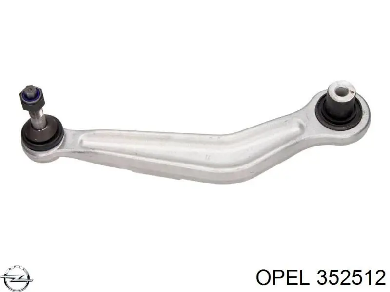 352512 Opel braço oscilante inferior direito de suspensão dianteira