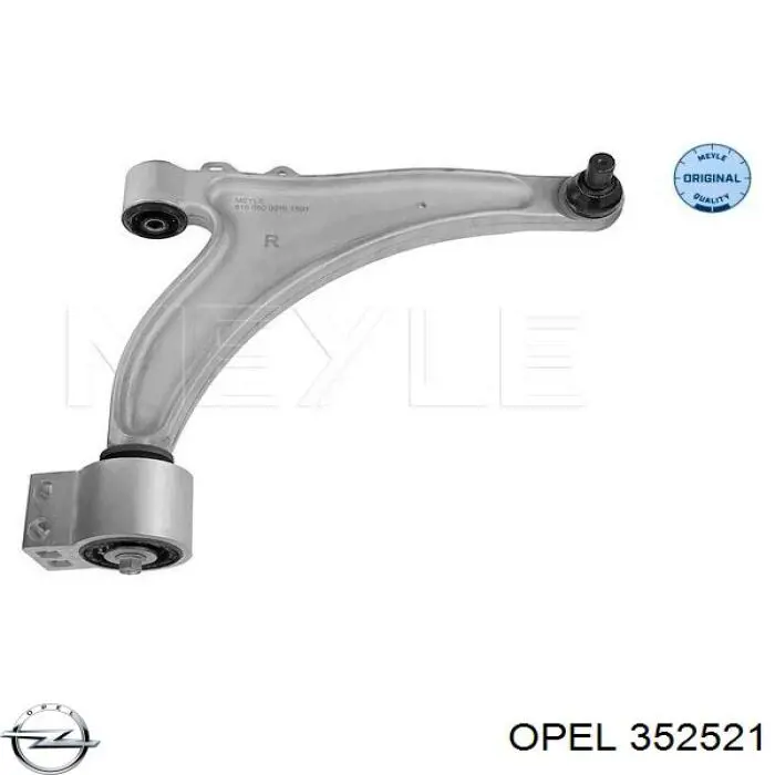 Правый рычаг передней нижней подвески Opel 352521 цена, от 138.26 USD