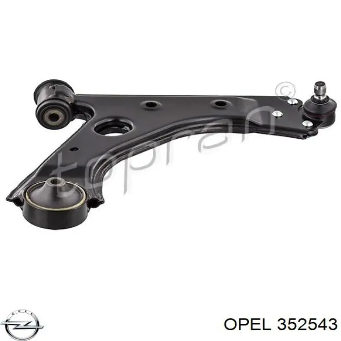 Правый рычаг передней нижней подвески Opel 352543 цена, от 55.21 USD