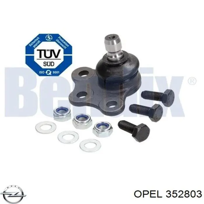 352803 Opel Палец шаровой нижний