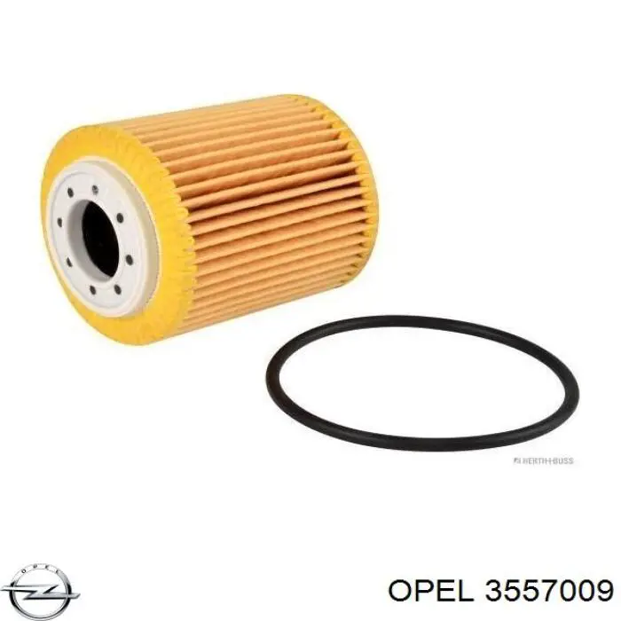 3557009 Opel filtro de óleo