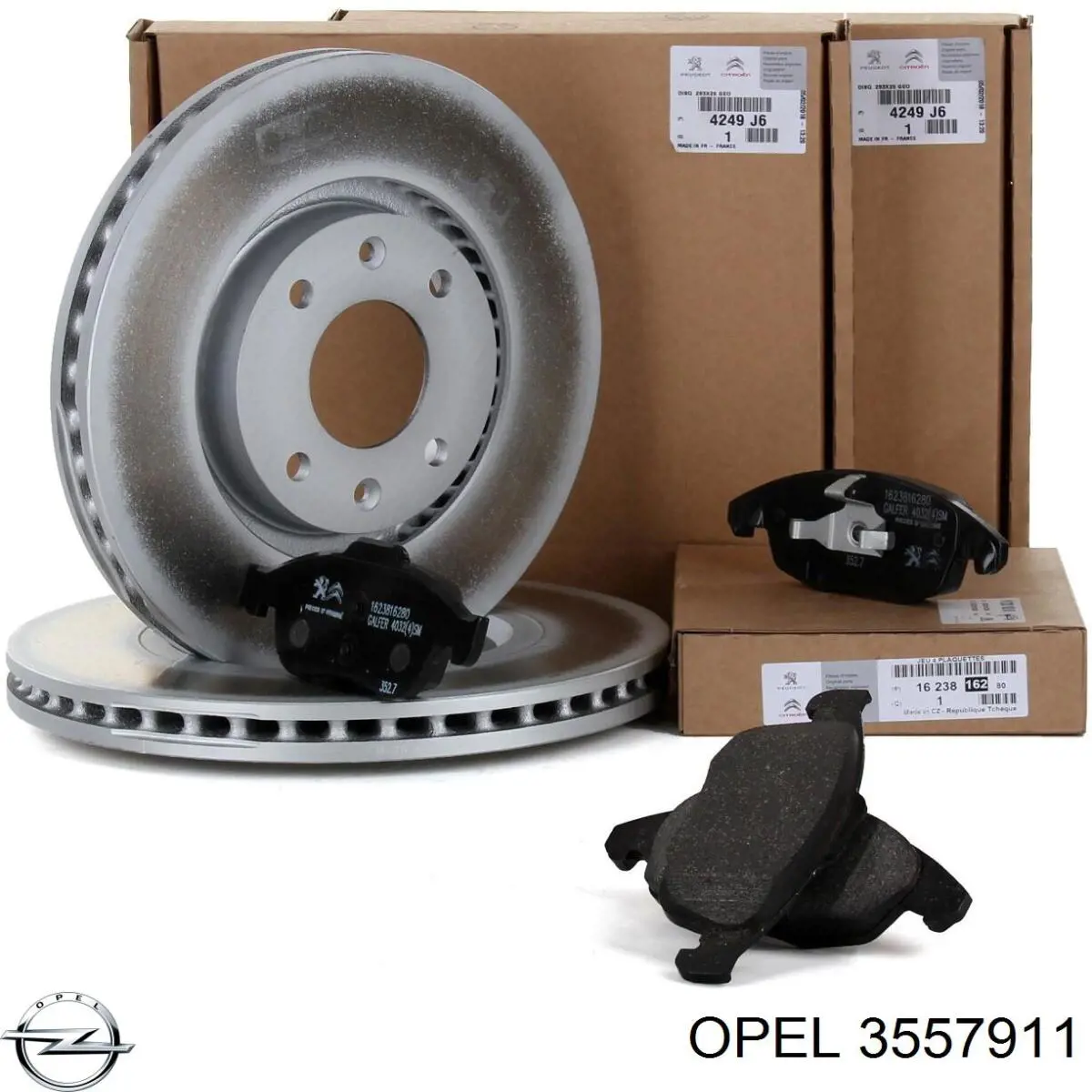 3557911 Opel Диск тормозной передний