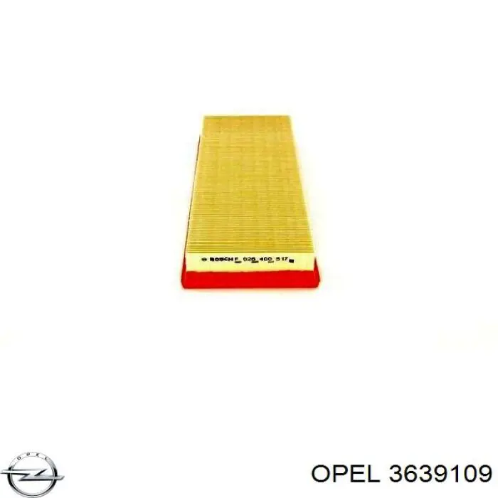 Купить 3639109 Opel Автомобильный фильтр воздуха