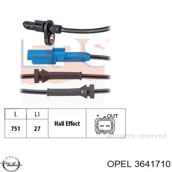Датчик АБС (ABS) задний Delphi SS20748 цена, от 13.83 USD