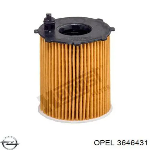 3646431 Opel filtro de óleo