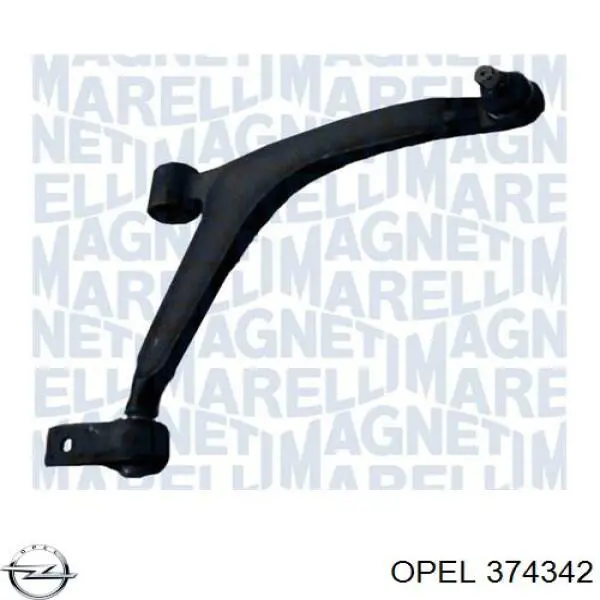 374342 Opel Полуось передняя, правая