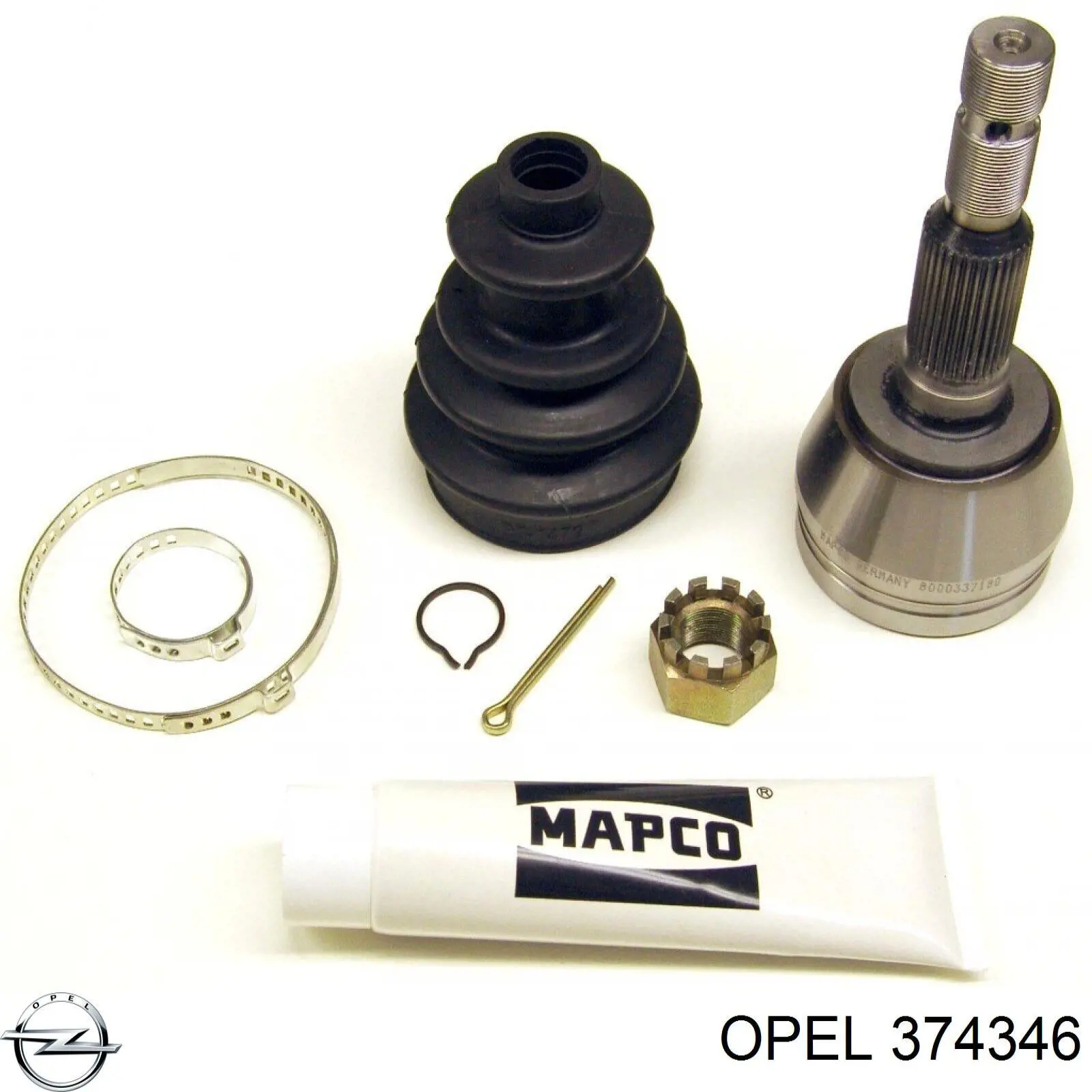 Граната колесная Opel 374346 цена, от 26.39 USD