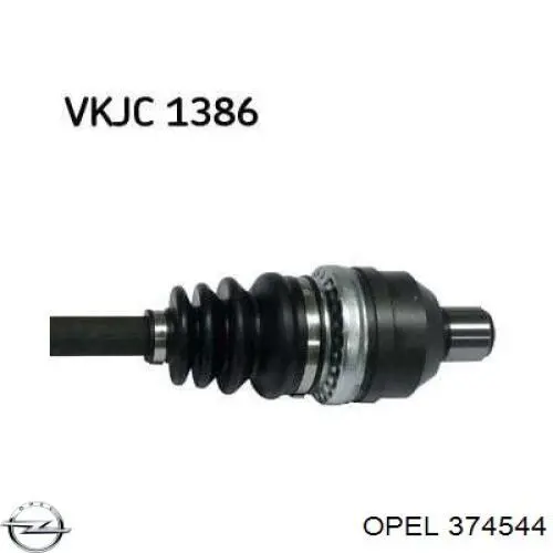 Правая полуось 374544 Opel