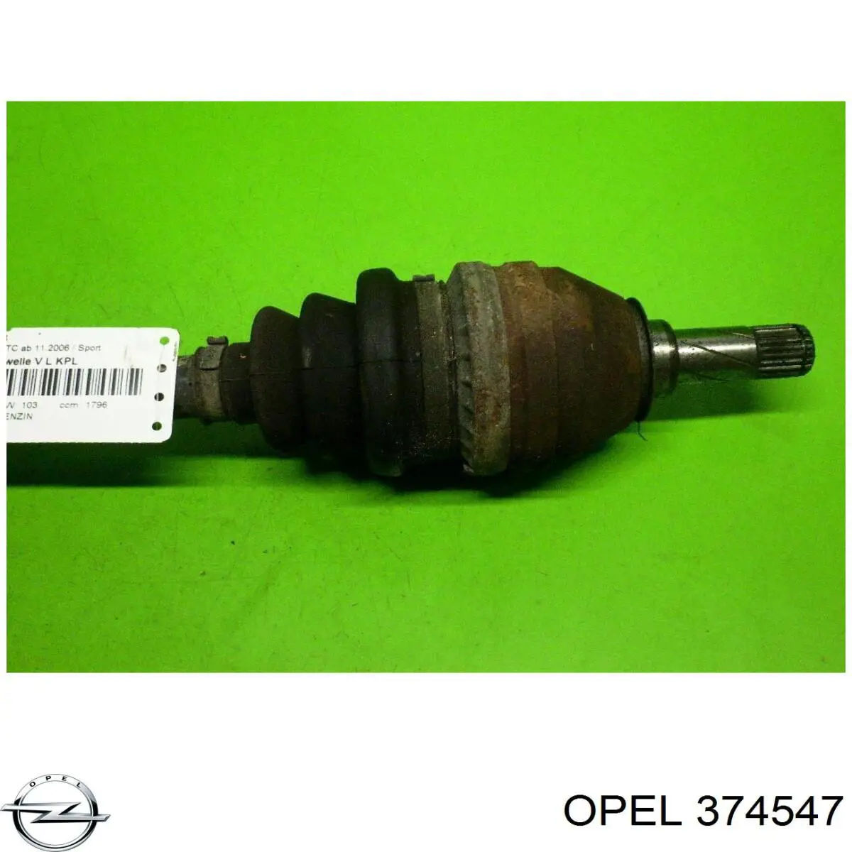 374547 Opel Полуось передняя левая
