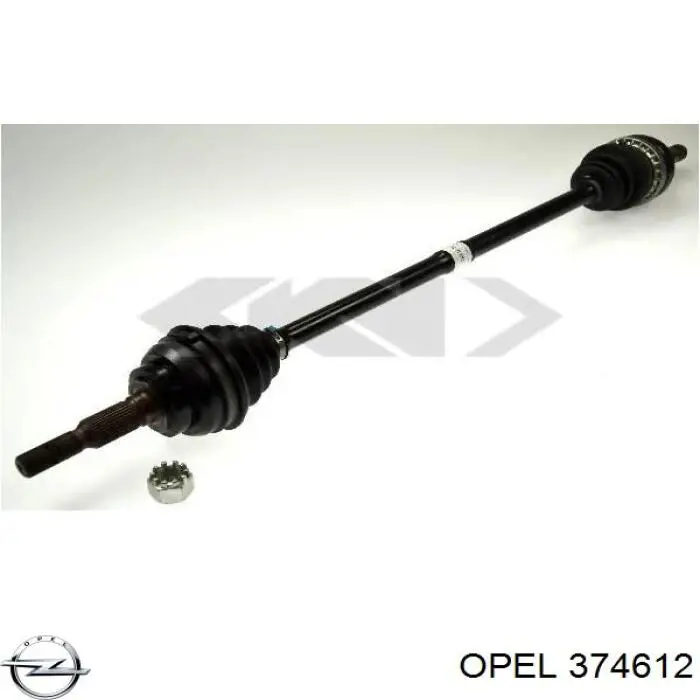 374612 Opel полуось (привод передняя правая)