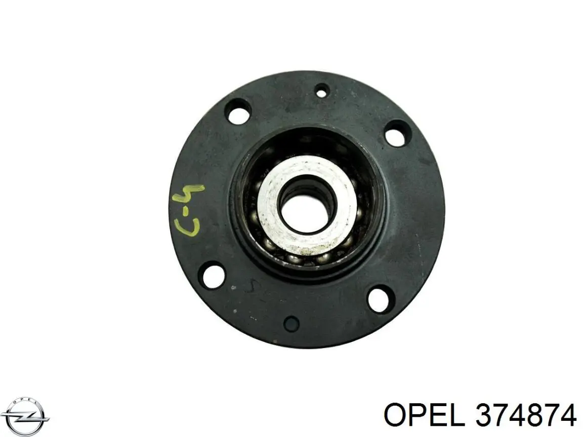 374874 Opel veio de acionamento do semieixo intermédio