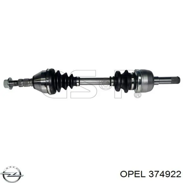 Привод передний правый Opel 374922 цена, от 97.87 USD