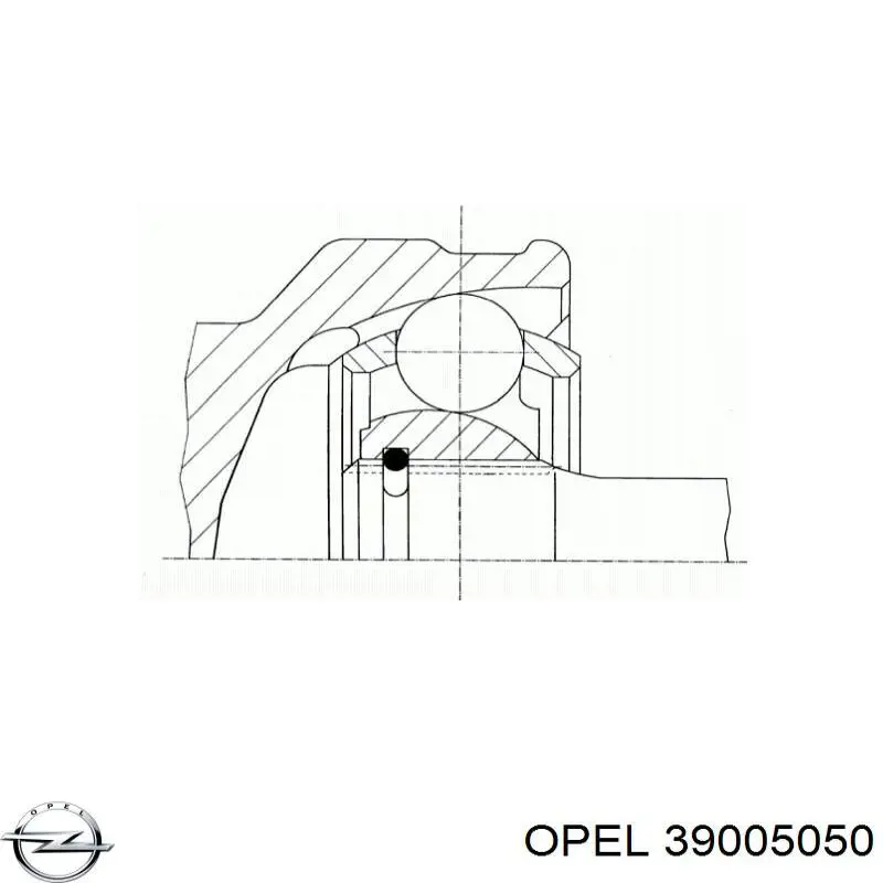 39005050 Opel Наружная граната