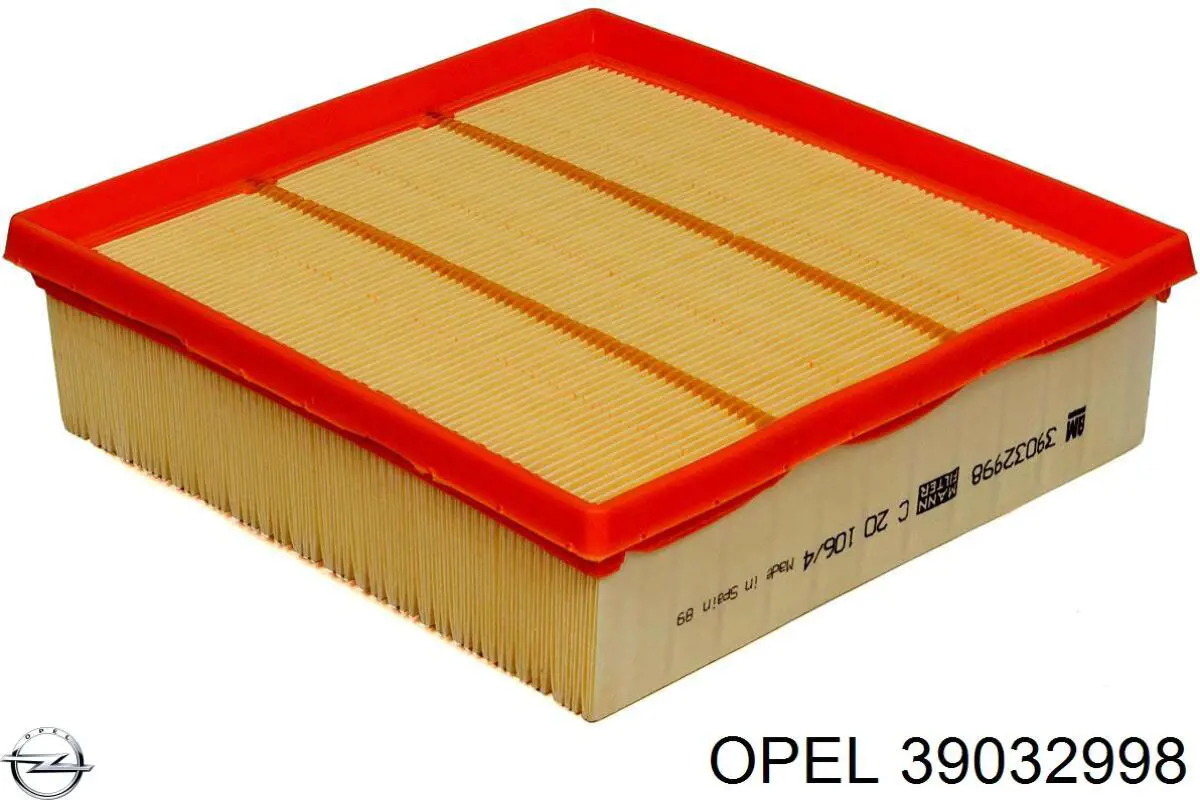 39032998 Opel filtro de ar