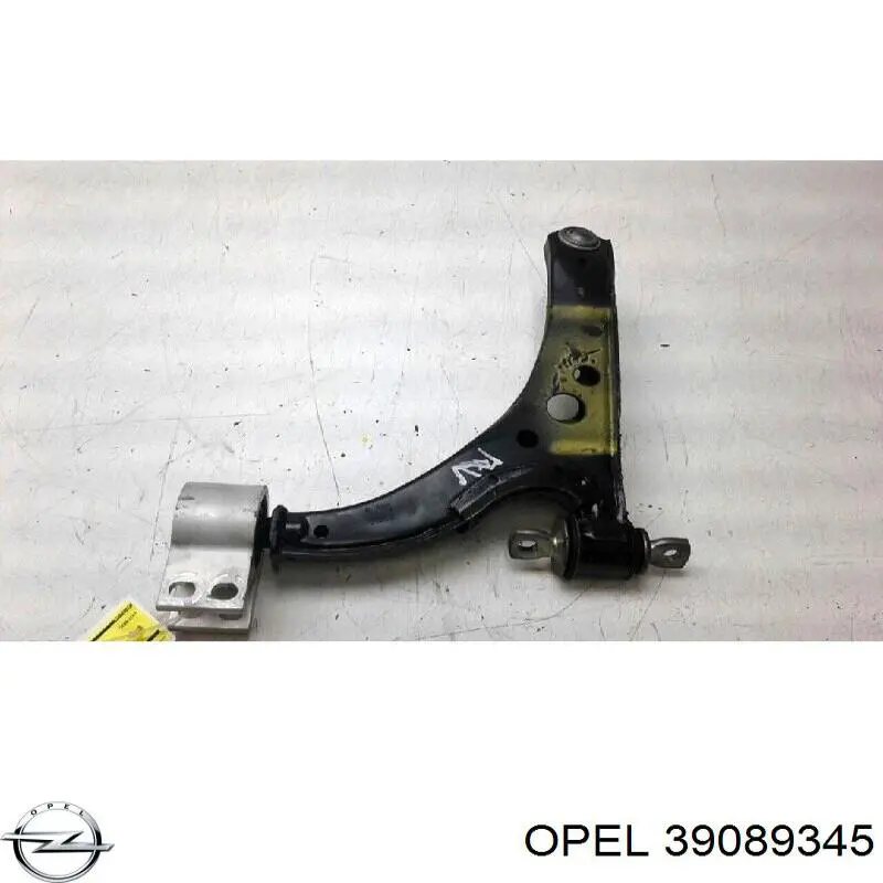 39089345 Opel braço oscilante inferior direito de suspensão dianteira