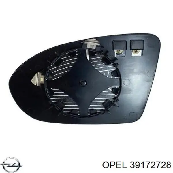 Зеркальный элемент зеркала заднего вида правого Opel 39172728