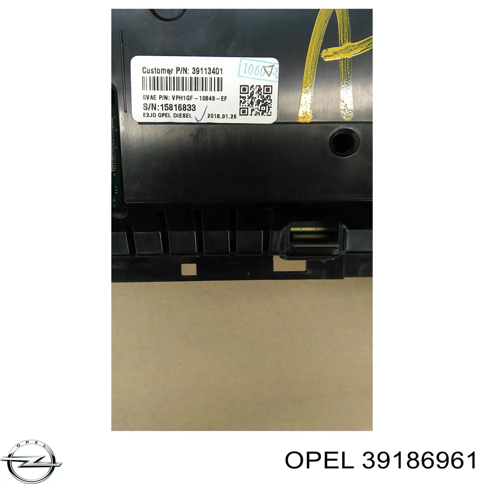 Левое боковое зеркало 39075347 Opel