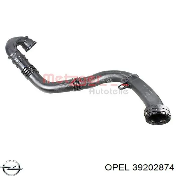 39202874 Opel mangueira (cano derivado esquerda de intercooler)