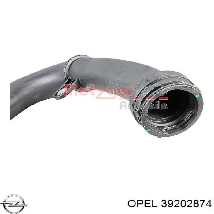 39202874 PEUGEOT Tubo flexible de aire de sobrealimentación izquierdo original y equivalente