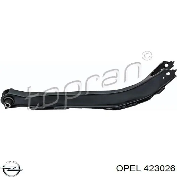 423026 Opel braço oscilante de suspensão traseira transversal