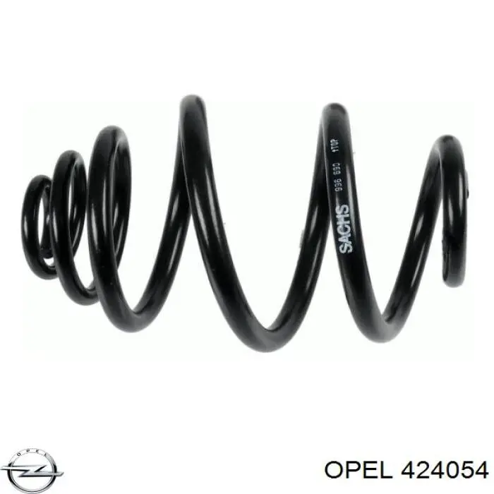 424054 Opel Пружина подвески задняя