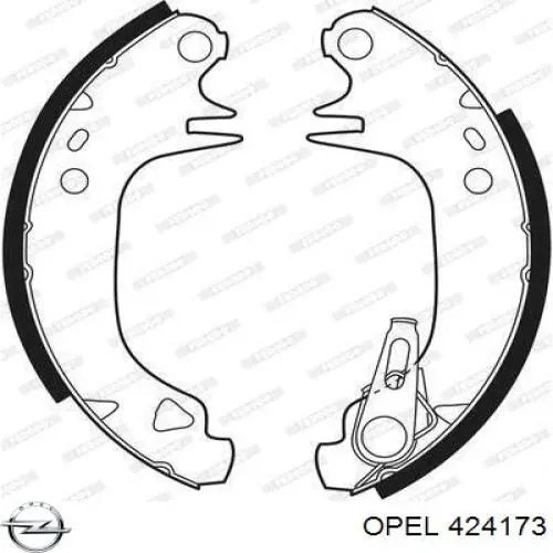 Рессоры задние (пружины задней подвески) Opel 424173 цена, от 182.37 USD