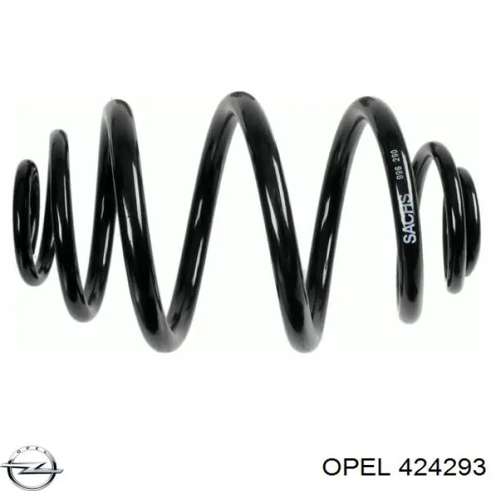 424293 Opel пружина задняя