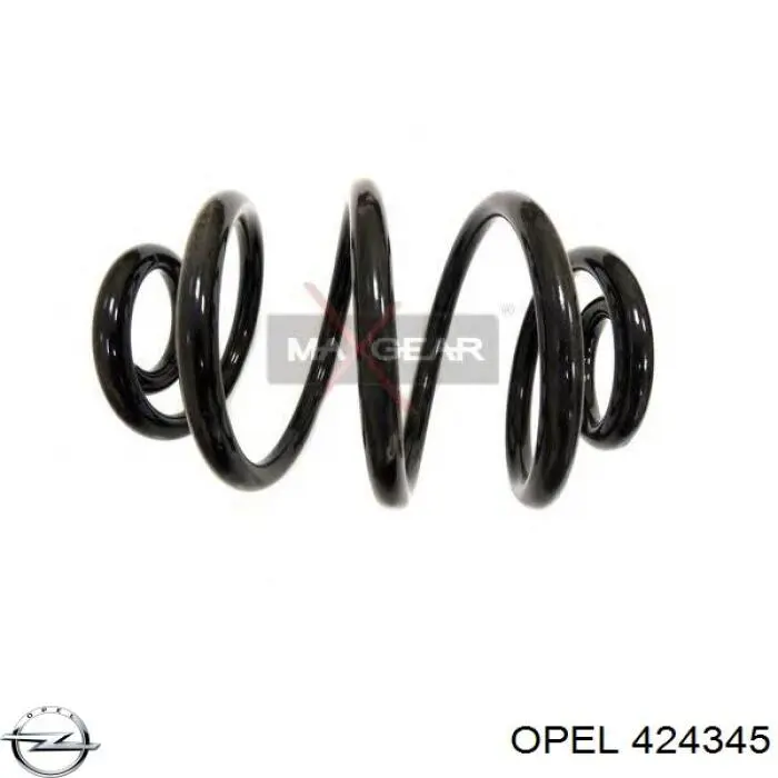424345 Opel пружина задняя