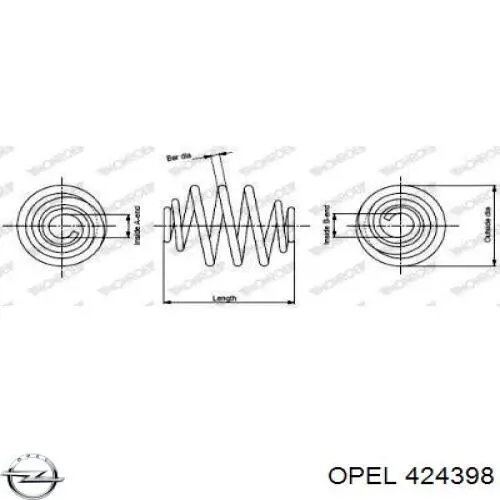 Купить 424398 Opel Пружина подвески