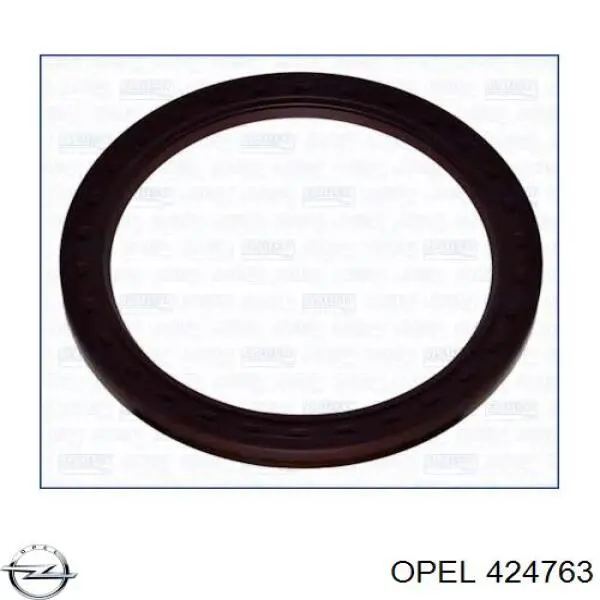 424763 Opel espaçador (anel de borracha da mola traseira superior)