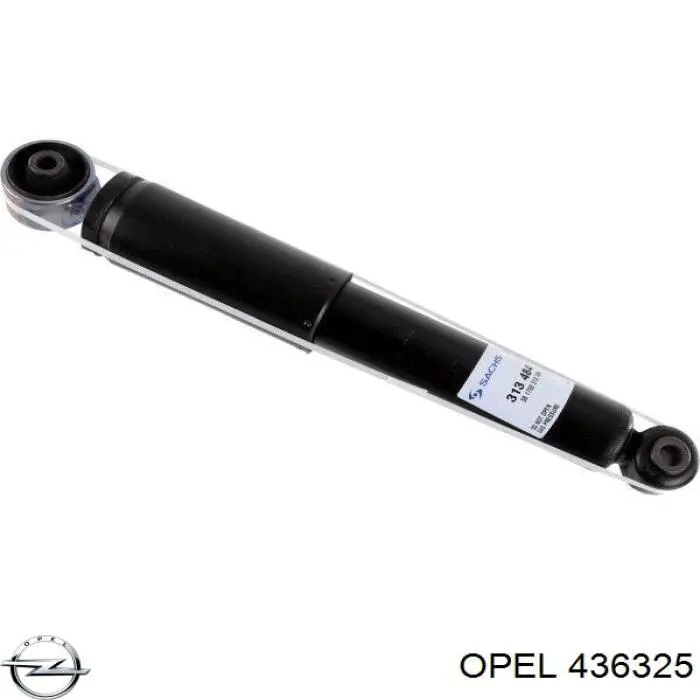 436325 Opel амортизатор задний