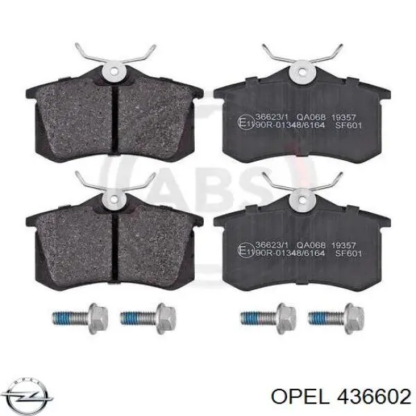 436602 Opel bucha da haste de amortecedor traseiro