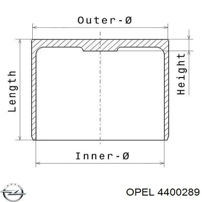 Толкатель клапана гидравлический Opel 4400289 цена, от 8.72 USD