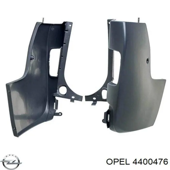 Pára-choque traseiro, parte direita para Opel Vivaro (F7)