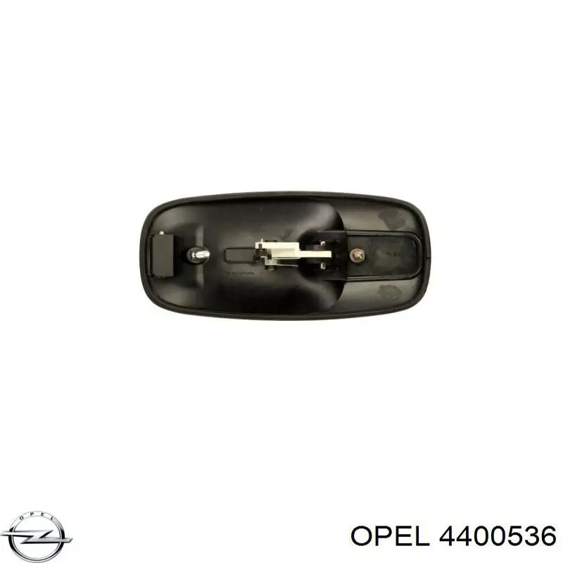 4400536 Opel maçaneta dianteira direita da porta externa