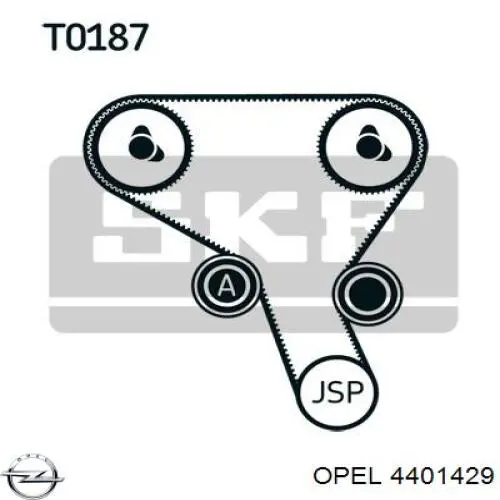 Зубчатый ремень Opel 4401429 цена, от 25.69 USD
