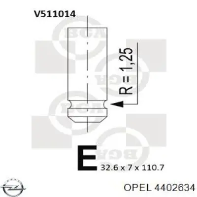 Выпускной клапан двигателя Opel 4402634 цена, от 6.42 USD