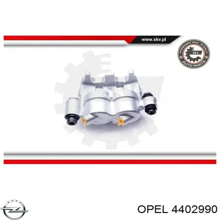 4402990 Opel Суппорт тормозной, передний, правый