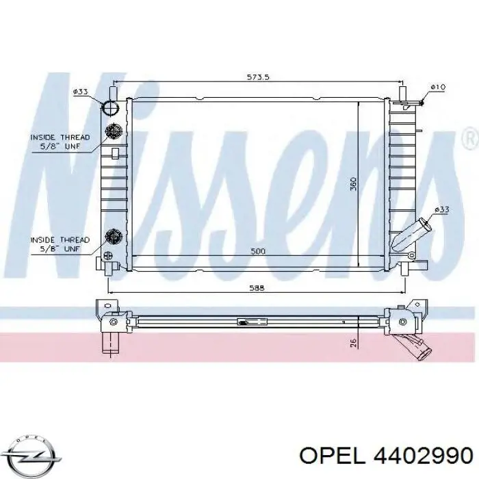 Купить 4402990 Opel Суппорт тормозной передний правый