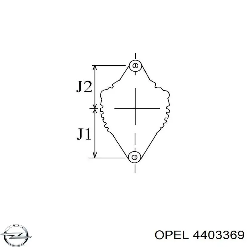 4403369 Opel gerador