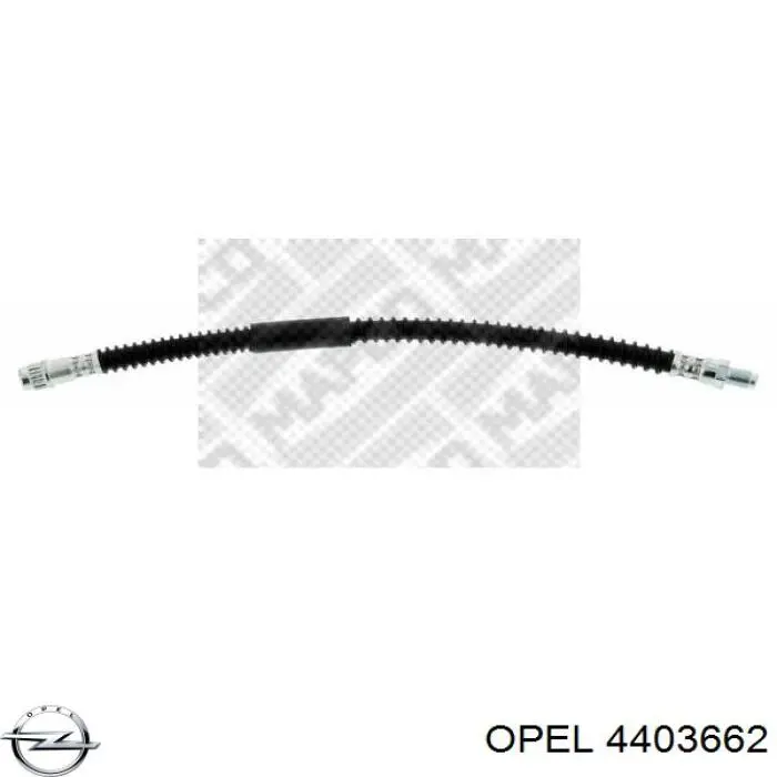 Задний тормозной шланг 4403662 Opel