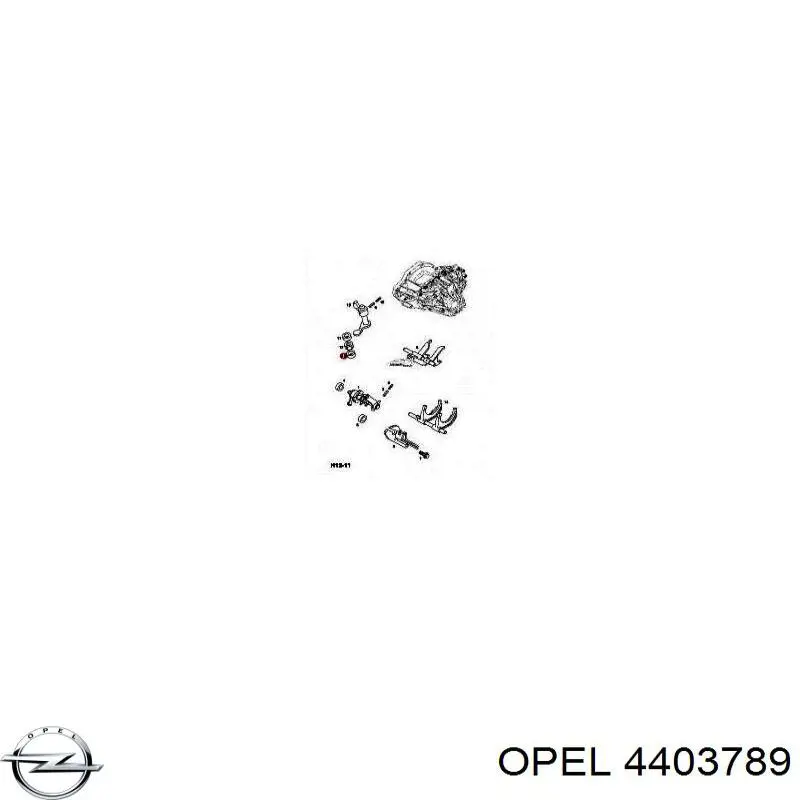 Купить 4403789 Opel Втулка механизма переключения передач