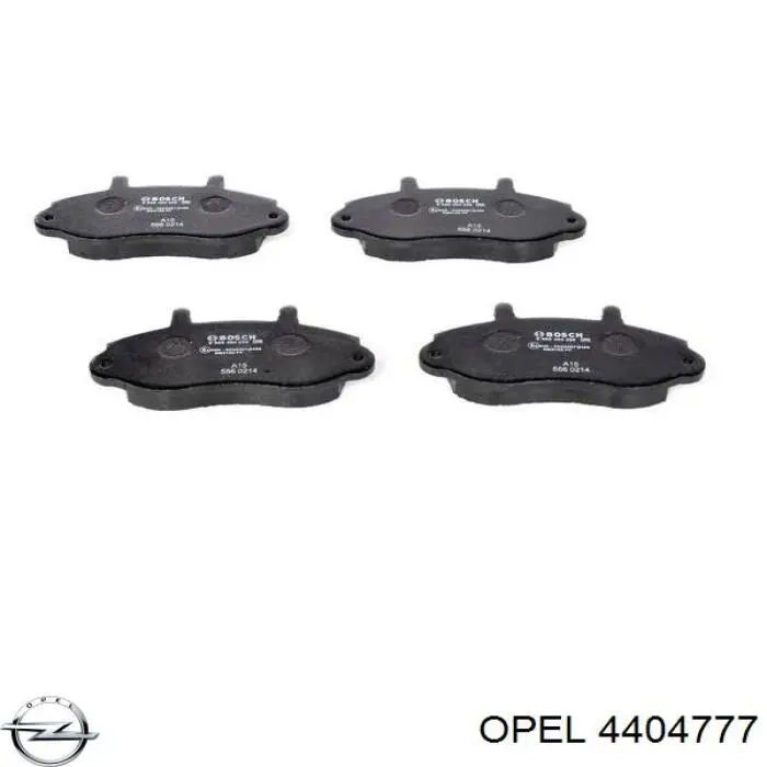 4404777 Opel колодки тормозные передние дисковые