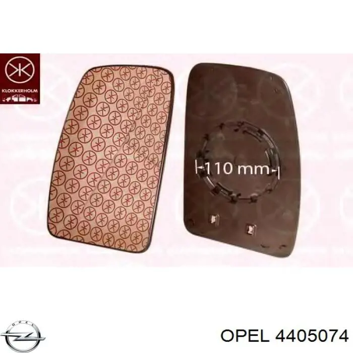 Купить 4405074 Opel Стекло зеркала заднего вида, левого