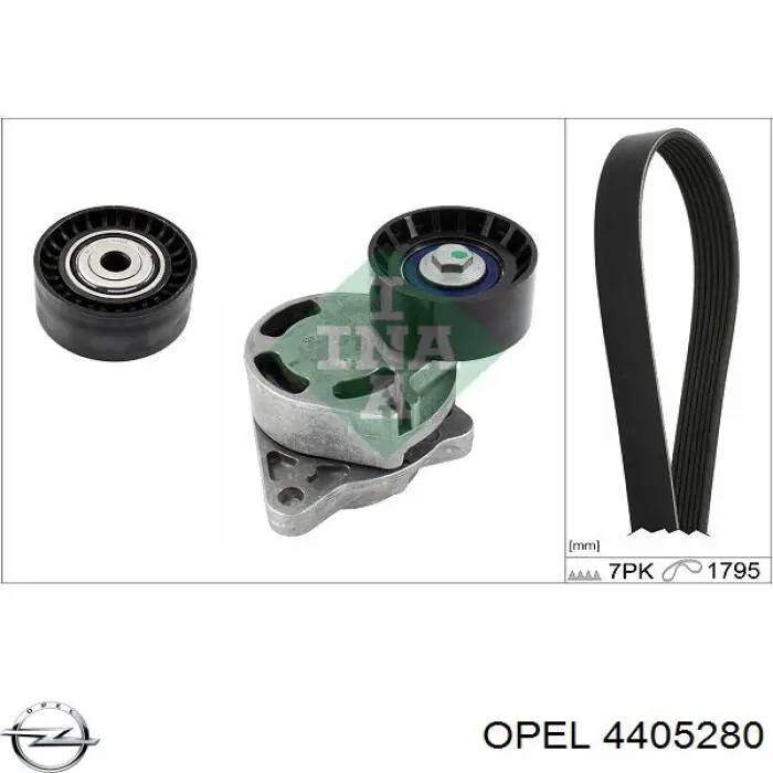 Клиновый ремень Opel 4405280 цена, от 14.53 USD
