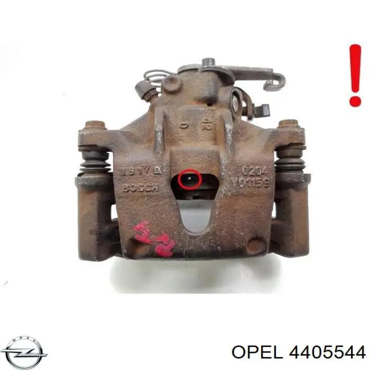 Задний правый суппорт Opel 4405544